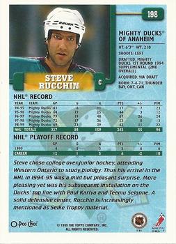 1999-00 O-Pee-Chee #198 Steve Rucchin Back