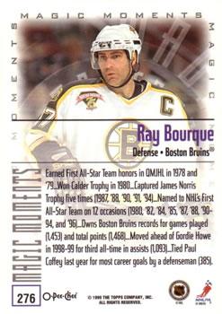 1999-00 O-Pee-Chee #276 Ray Bourque Back