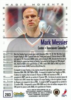 1999-00 O-Pee-Chee Chrome #283 Mark Messier Back