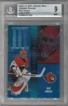 2002-03 Be a Player Ultimate Memorabilia #39 Ray Emery Front