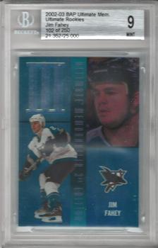 2002-03 Be a Player Ultimate Memorabilia #86 Jim Fahey Front