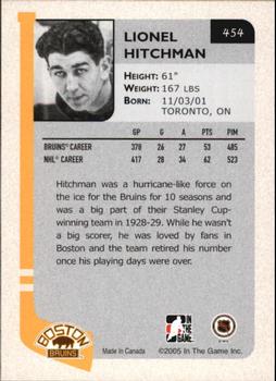 2004-05 In The Game Franchises Update #454 Lionel Hitchman Back