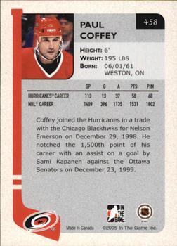 2004-05 In The Game Franchises Update #458 Paul Coffey Back