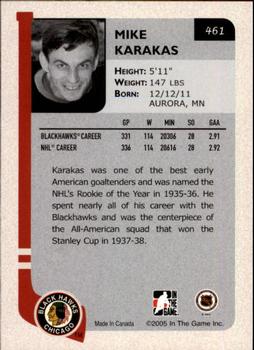 2004-05 In The Game Franchises Update #461 Mike Karakas Back