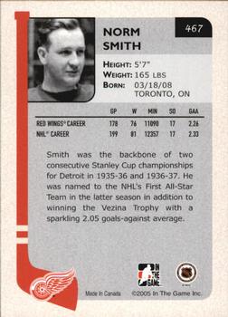 2004-05 In The Game Franchises Update #467 Norm Smith Back
