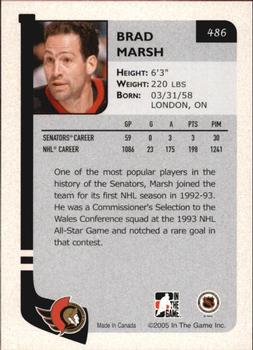 2004-05 In The Game Franchises Update #486 Brad Marsh Back