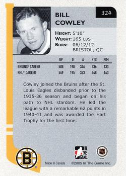 2004-05 In The Game Franchises US East #324 Bill Cowley Back