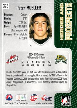 2005-06 In The Game Heroes and Prospects #323 Peter Mueller Back
