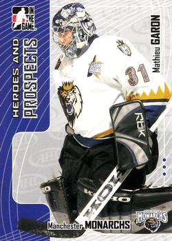 2005-06 In The Game Heroes and Prospects #80 Mathieu Garon Front