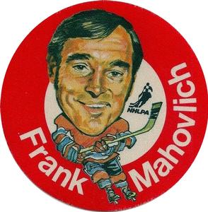 1973-74 Mac's Milk Stickers #NNO Frank Mahovlich Front