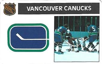 1976-77 Popsicle Bilingual #NNO Vancouver Canucks Front