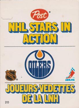1981-82 Post NHL Stars in Action #20 Brett Callighen Front