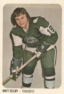1973-74 Quaker Oats WHA #39 Brit Selby Front