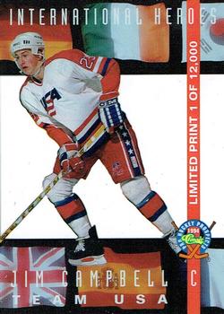 1994 Classic Pro Hockey Prospects - International Heroes #LP1 Jim Campbell Front