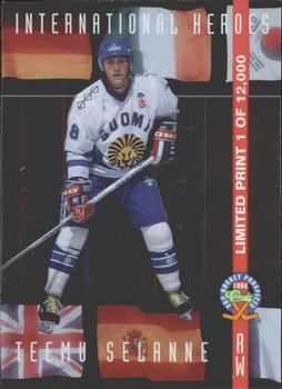 1994 Classic Pro Hockey Prospects - International Heroes #LP23 Teemu Selanne Front