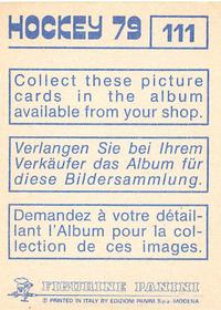 1979 Panini Hockey Stickers #111 Walter Koberle Back