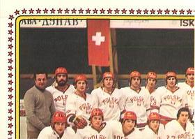 1979 Panini Hockey Stickers #114 Team Poland Front