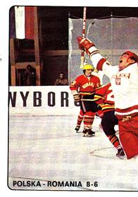 1979 Panini Hockey Stickers #227 Poland vs. Romania Front
