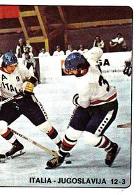 1979 Panini Hockey Stickers #234 Italy vs. Yugoslavia Front