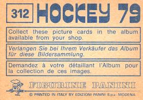 1979 Panini Hockey Stickers #312 Gheorghe Hutan / Valerian Netedu Back