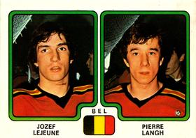 1979 Panini Hockey Stickers #344 Jozef Lejeune / Pierre Langh Front