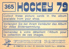 1979 Panini Hockey Stickers #365 Kenneth Henriksen / Jesper Hviid Back