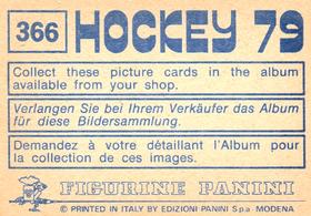 1979 Panini Hockey Stickers #366 Frits Nielsen / Steen Thomsen Back