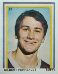 1970-71 Eddie Sargent / Finast NHL Players Stickers #23 Gilbert Perreault Front
