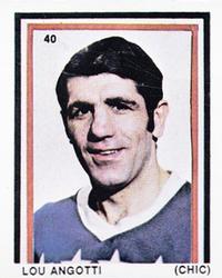 1970-71 Eddie Sargent / Finast NHL Players Stickers #40 Lou Angotti Front