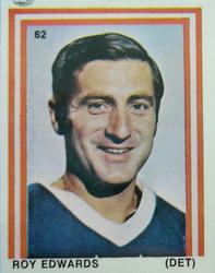 1970-71 Eddie Sargent / Finast NHL Players Stickers #62 Roy Edwards Front