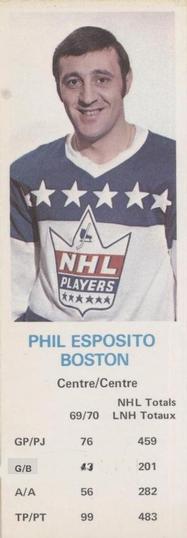 1970-71 Dad's Cookies #NNO Phil Esposito Front