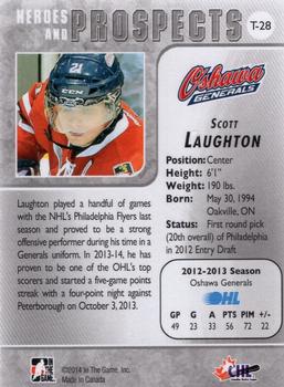 2013-14 In The Game Heroes and Prospects - Tenth Anniversary Tribute #T-28 Scott Laughton Back