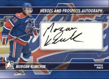 2013-14 In The Game Heroes and Prospects - Autographs #A-MK Morgan Klimchuk Front