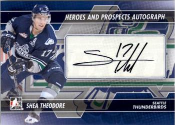 2013-14 In The Game Heroes and Prospects - Autographs #A-ST Shea Theodore Front