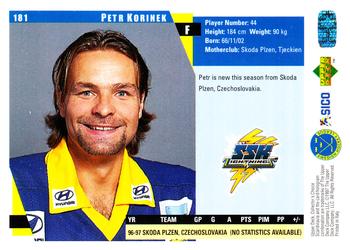 1997-98 Collector's Choice Swedish #181 Petr Korinek Back