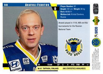 1997-98 Collector's Choice Swedish #90 Anatoli Fedotov Back