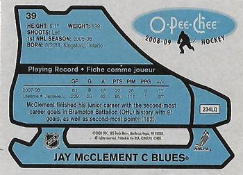 2008-09 O-Pee-Chee - 1979-80 Retro #39 Jay McClement Back