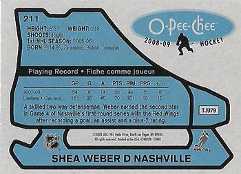 2008-09 O-Pee-Chee - 1979-80 Retro #211 Shea Weber Back