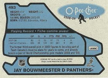 2008-09 O-Pee-Chee - 1979-80 Retro #493 Jay Bouwmeester Back