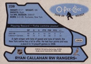 2008-09 O-Pee-Chee - 1979-80 Retro #228 Ryan Callahan Back