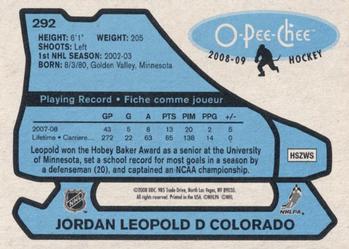 2008-09 O-Pee-Chee - 1979-80 Retro #292 Jordan Leopold Back