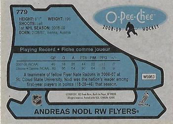 2008-09 O-Pee-Chee - 1979-80 Retro #779 Andreas Nodl Back