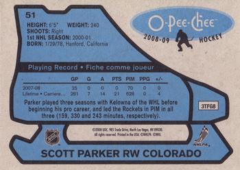 2008-09 O-Pee-Chee - 1979-80 Retro #51 Scott Parker Back