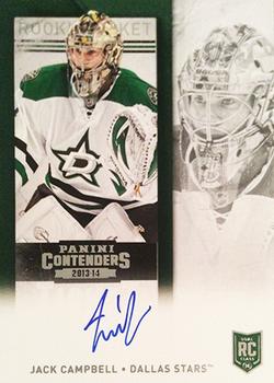2013-14 Panini Contenders #235b Jack Campbell Front