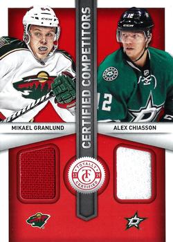 2013-14 Panini Totally Certified - Certified Competitors Jerseys Red #CC-GC Mikael Granlund / Alex Chiasson Front