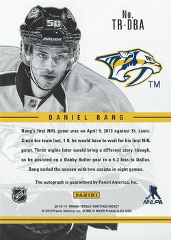 2013-14 Panini Totally Certified - Rookie Signatures #TR-DBA Daniel Bang Back