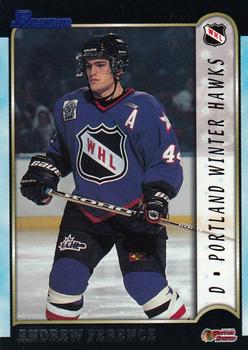 1999 Bowman CHL #115 Andrew Ference Front