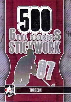 2013-14 In The Game StickWork - 500 Goal Scorer Tape Silver #GST-37 Pierre Turgeon Front