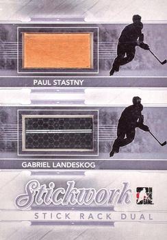 2013-14 In The Game StickWork - Stickrack Dual Silver #SRD-48 Paul Stastny / Gabriel Landeskog Front