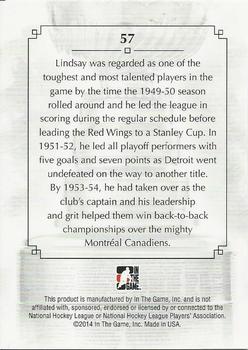 2013-14 In The Game Lord Stanley's Mug #57 Ted Lindsay Back